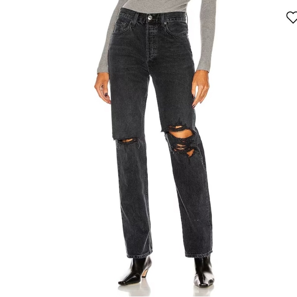 AGOLDE Lana Mid Rise Straight Jeans